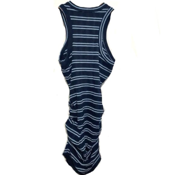 Brand New Women's Sundry Variegated Rib Stripe Racer Tank Dress - Picture 7 of 14